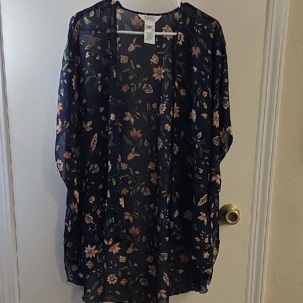 Floral Sheer Kimono Cardigan